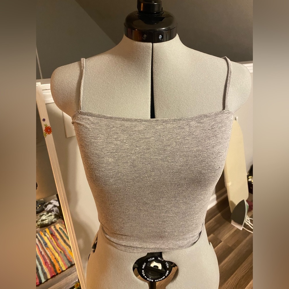 Divide Grey Tank Top